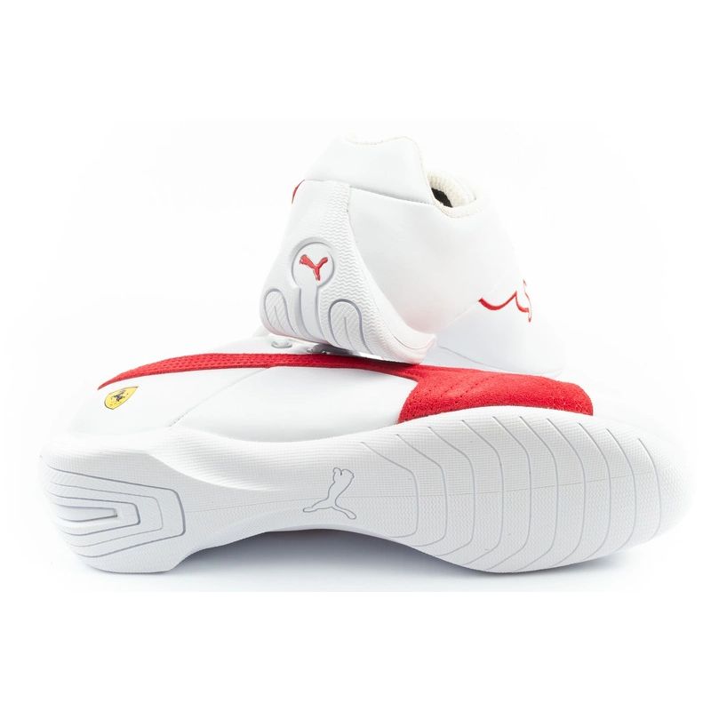 Puma men's sports shoes Ferrari Future Cat white natural leather fashionable