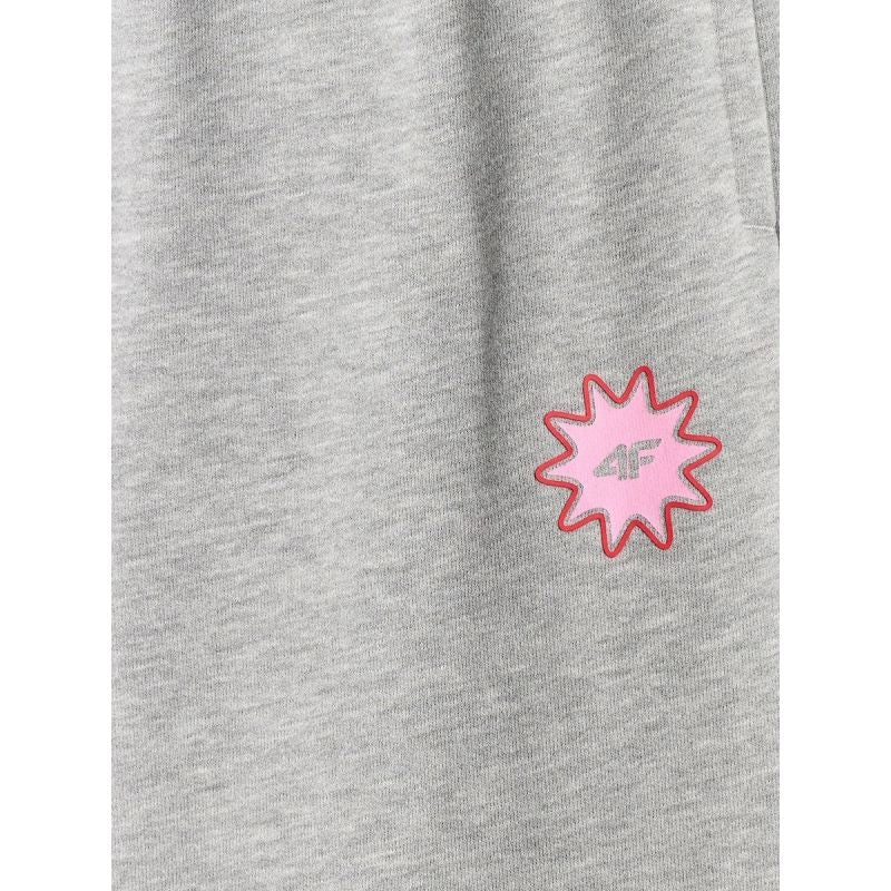Girls’ Wide-Leg Sweatpants 4F 4FJRSS26TTROF1870-25M