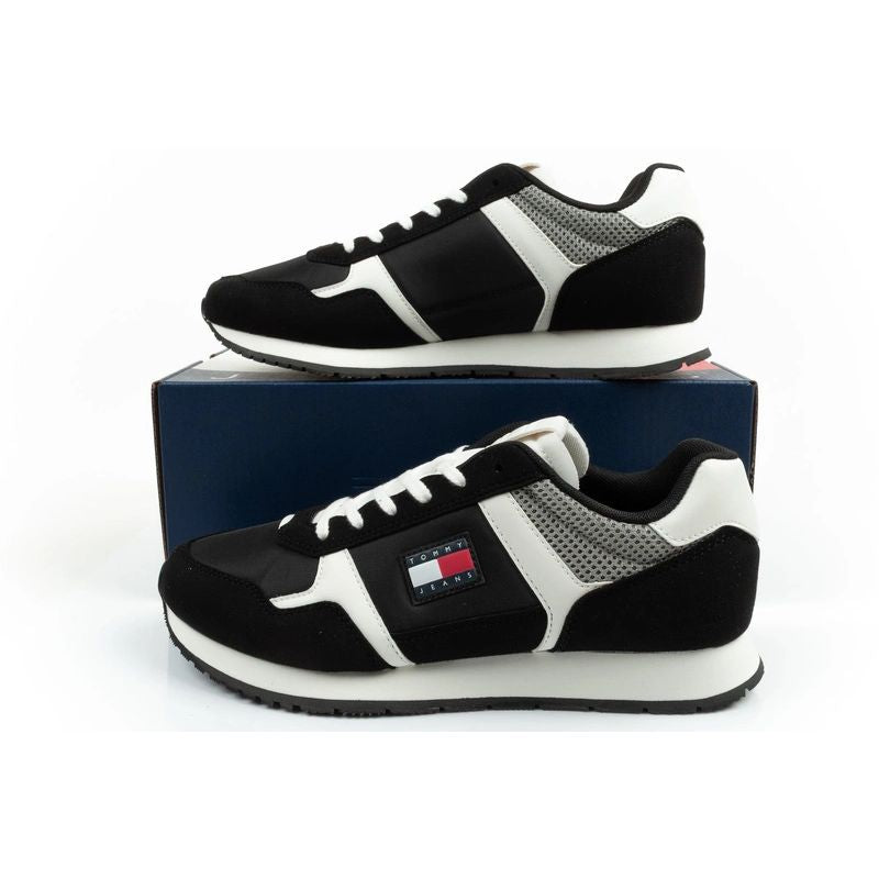 Tommy Hilfiger Men's Tjm Runner Casual Black Sneakers Tommy Hilfiger