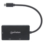 MANHATTAN ADAPTER MULTIPORT USB-C 3.1 TO HDMI/DVI/VGA M/F Kable i adaptery/Adaptery, przejściówki Your Sports Performance