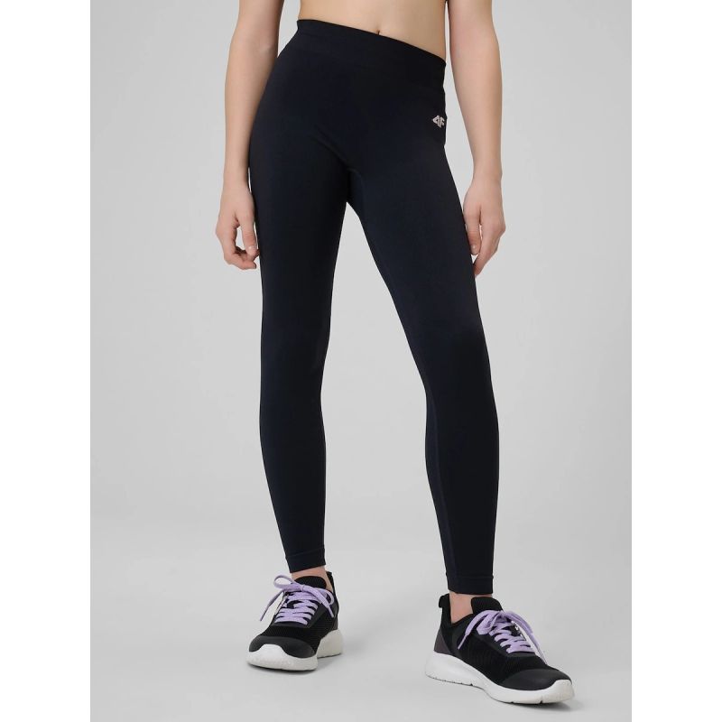 Girls' seamless sports leggings 4F 4FJRSS26TFTIF518-20S