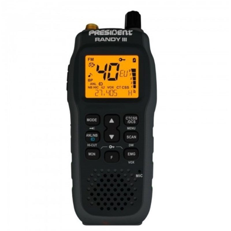CB Portable Handheld Radio ASC PRESIDENT Randy III Elektronika i akcesoria/CB Radia Your Sports Performance