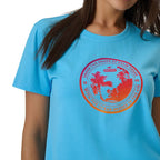Women's T-shirt 4F F2718 blue 4FWSS26TTSHF2718 33S