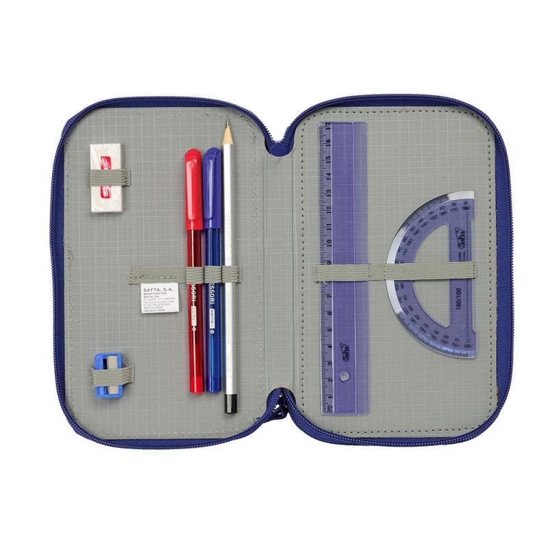 Pencil case with equipment FC Barcelona triple filled pencil case 36 PCS 412529857 Accessories/Piórniki Your Sports Performance