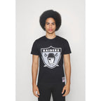 Mitchell &amp; Ness NFL Oakland Raiders Team Logo Tee BMTRINTL1270-ORABLCK Clothing/Lifestyle/T-shirts/Mitchell & Ness Your Sports Performance