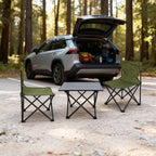 FOLDABLE TOURIST SET 3IN1 TABLE AND 2 CHAIRS GREEN ENERO CAMP Home and Garden/Garden Your Sports Performance