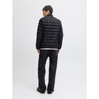 Jack&Jones men's down jacket JJEBRADLEY LIGHT PUFFER COLLAR NOOS 12280971 BLACK In preparation Your Sports Performance