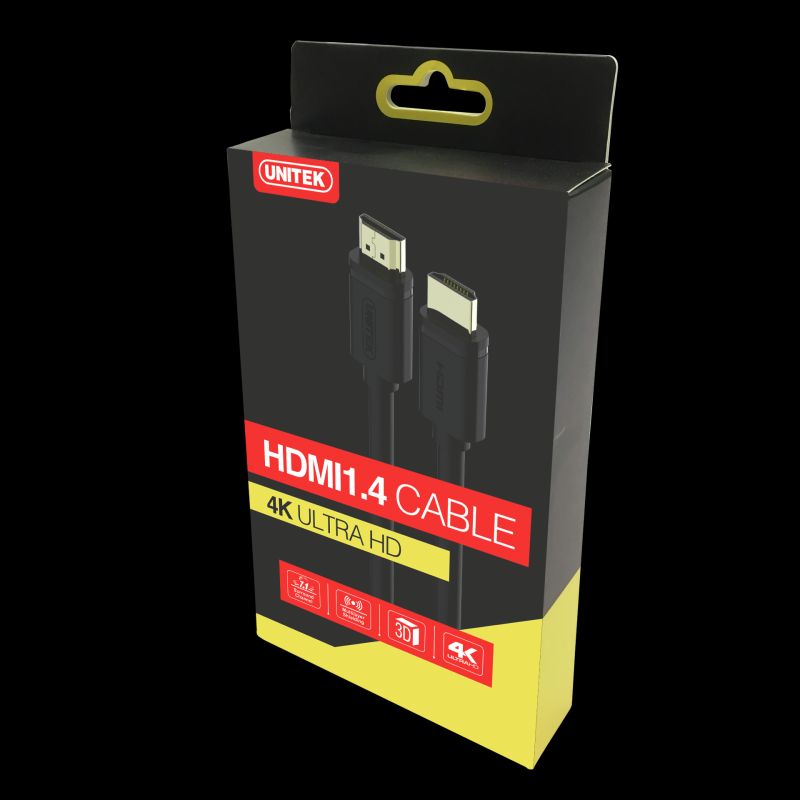 UNITEK HDMI CABLE BASIC V2.0 GOLD 2M, Y-C138M Kable i adaptery/Kable HDMI Your Sports Performance