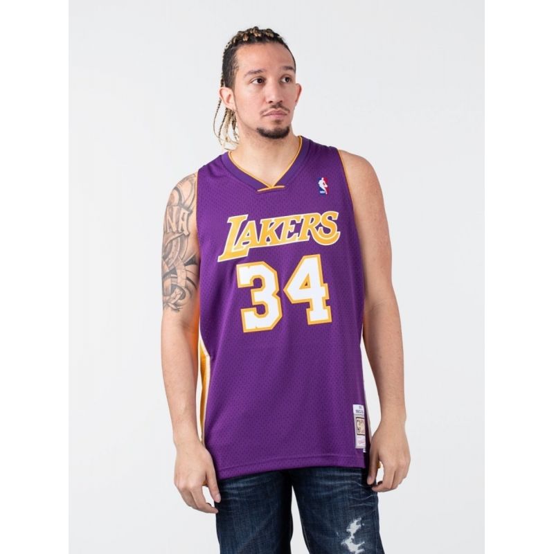 Mitchell & Ness Los Angeles Lakers NBA Swingman Jersey Lakers 99-00 Shaquille O`Neal SMJYGS18447-LALPURP99SON Clothing/Lifestyle/T-shirts/Mitchell & Ness Your Sports Performance