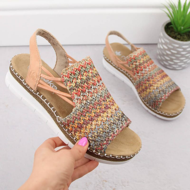 Comfortable Rieker W RKR669 multicolor sandals Footwear/Lifestyle/Rieker Your Sports Performance