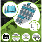 BEACH AND PICNIC BLANKET 150x120CM WITH ALU COATING ENERO CAMP 1064086 Turystyka/Akcesoria Turystyczne/Koce Piknikowe Your Sports Performance