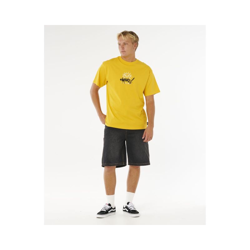 RIP CURL Inner Visions Rotten Sun Tee Yellow