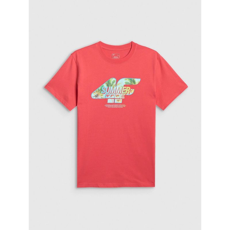 Men's regular printed T-shirt 4F 4FRSS26TTSHM4305-63S 4f