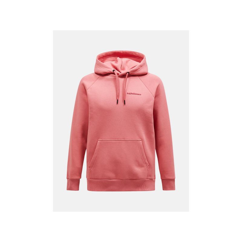 Peak Performance M Original Small Logo Hood Pink Import z PMSport Your Sports Performance