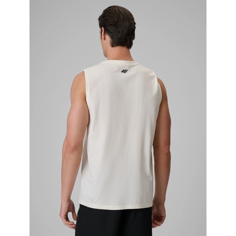 Men's relaxed sleeveless T-shirt with print 4F 4FRSS26TSLEM365-11S 4f