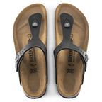 Birkenstock Gizeh NU Oiled Black Regular Women's/Men's Flip-Flops Oiled Leather for Wide Feet (0845251) Footwear/Lifestyle/Birkenstock/Japonki Birkenstock
