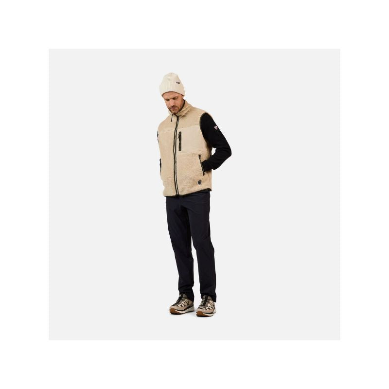 ROSSIGNOL Men's All Track Sherpa Vest Gray