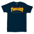 Thrasher Flame Logo Navy T-shirt - 110102/NY Odzież/Odzież na co dzień Your Sports Performance