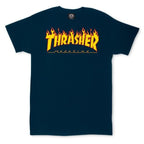 Thrasher Flame Logo Navy T-shirt - 110102/NY Odzież/Odzież na co dzień Your Sports Performance