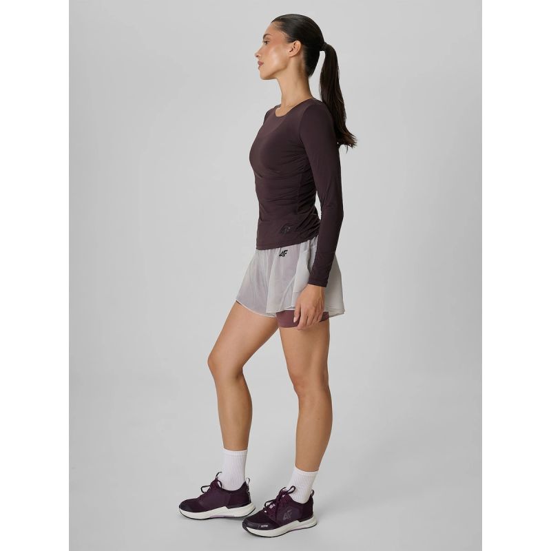 Women's training longsleeve slim quick-drying 4F 4FRAW26TFLOF0733-80S