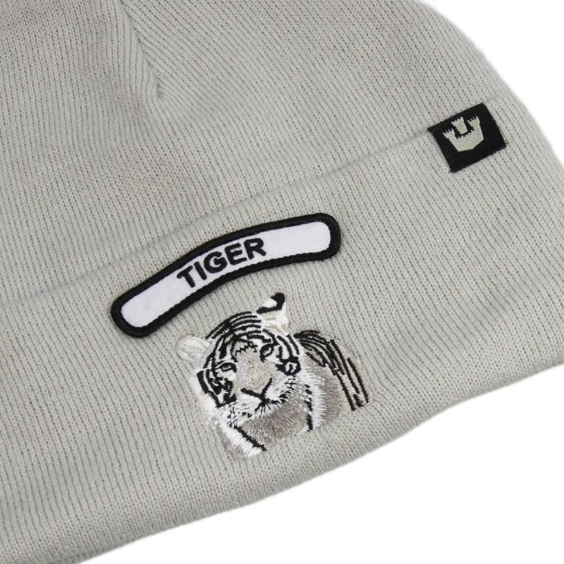 Goorin Bros. Soft Rock Tiger Beanie Silver Wool Winter Hat - 107-1798-SIL Odzież/Czapki/Czapki z daszkiem Your Sports Performance