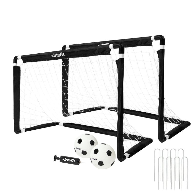 VIRTUFIT CHILDREN'S SOCCER GOAL SET WITH 2 BALLS AND PUMP - SOCCER GOALS - 92 In preparation Your Sports Performance