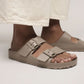 Birkenstock women's ARIZONA EVA 1030466 GRAY TAUPE flip-flops (narrow width) Birkenstock