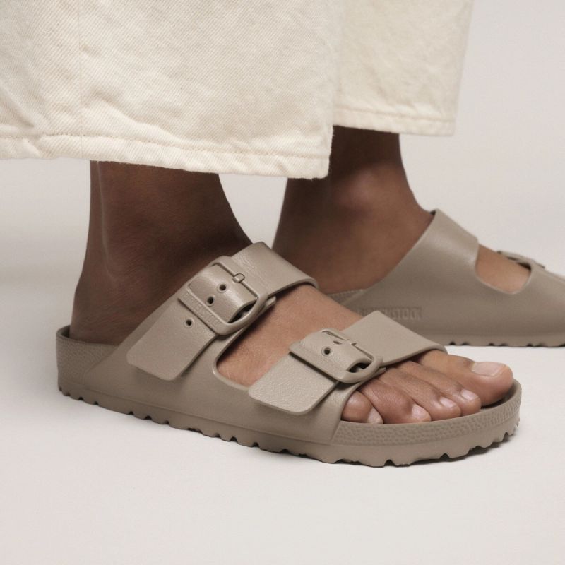 Birkenstock women's ARIZONA EVA 1030466 GRAY TAUPE flip-flops (narrow width) Birkenstock