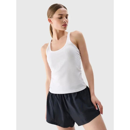 Women's slim plain top 4F 4FWMM00TSLEF124-10S *Kategoria tymczasowa Your Sports Performance