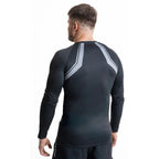 Gray long sleeve rashguard with DBX Bushido logo ODZIEŻ - Koszulki treningowe Your Sports Performance