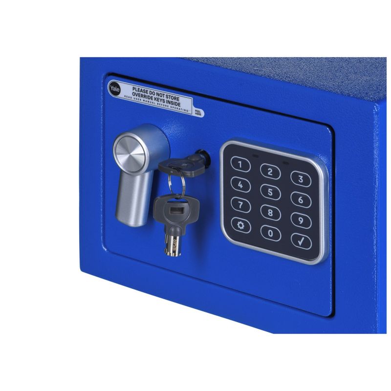 Yale Mini Electronic Safe Blue YSV mini blue basic safe In preparation Your Sports Performance