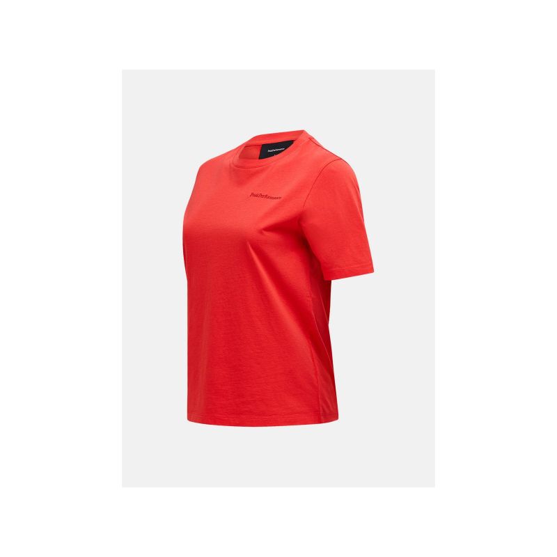 PEAK PERFORMANCE Original Small Logo Tee Women red