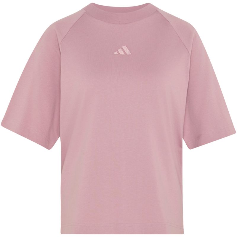 adidas Kit Small Logo women's t-shirt powder pink KT0296
