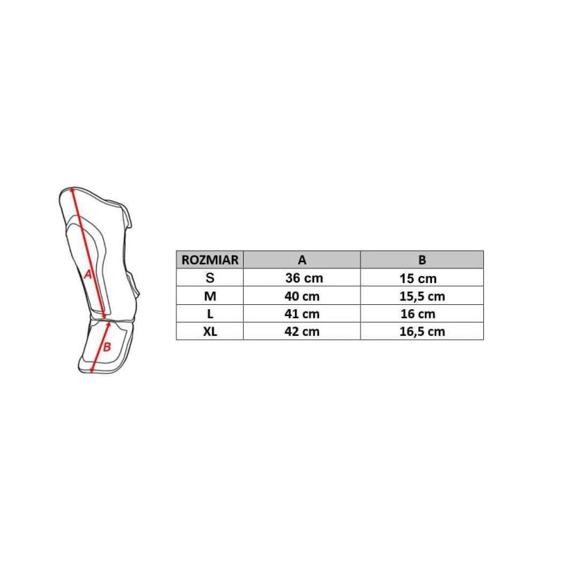 M Shin Guards - Phantom Red Ochraniacze piszczeli Your Sports Performance