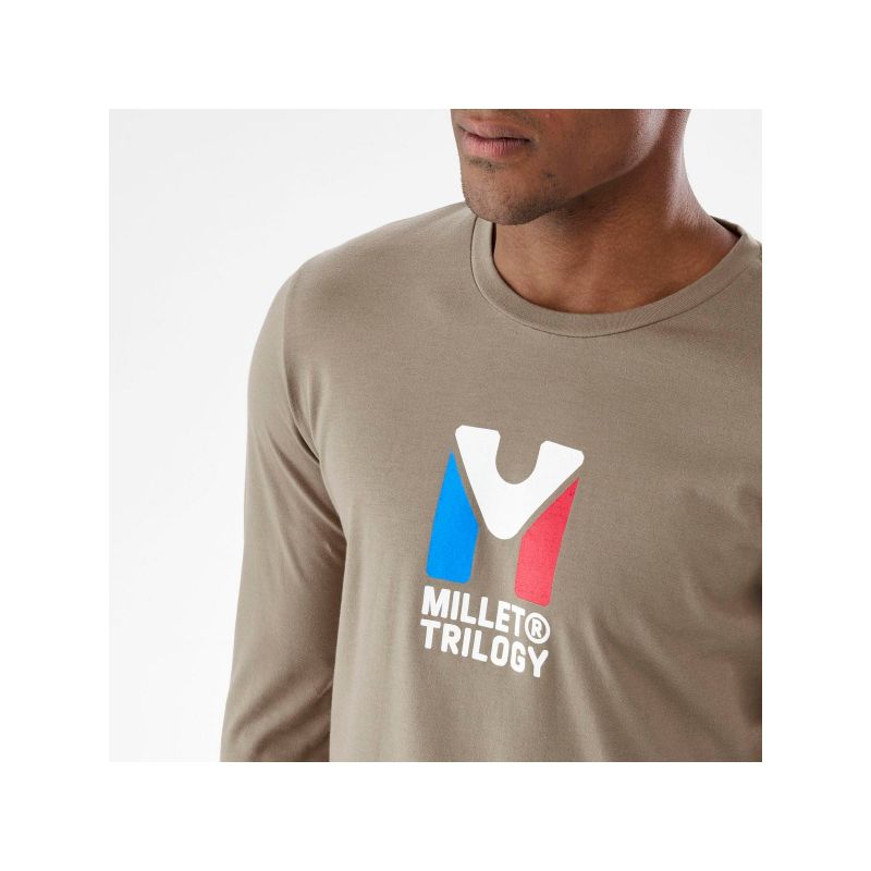 MILLET M CHAMONIX TRI TS LS T-shirt brown