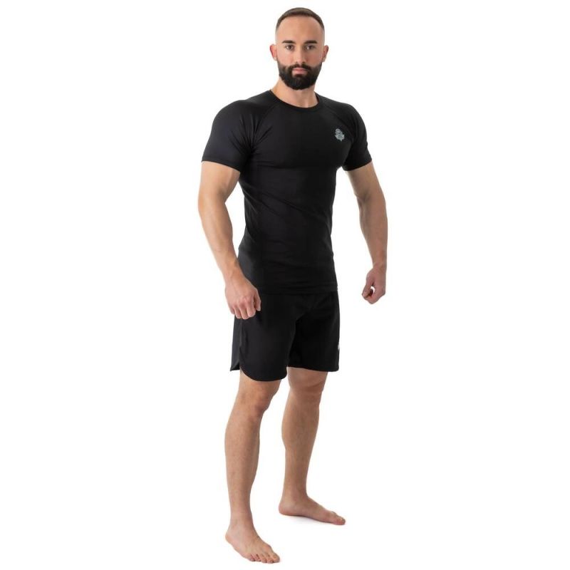 Rashguard short sleeve black BlackRS - S ODZIEŻ - Koszulki treningowe Your Sports Performance