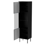 CORTINA display cabinet 53x40x182 black Bufety i witryny/Bufety i witryny na drewnianej podstawie Your Sports Performance