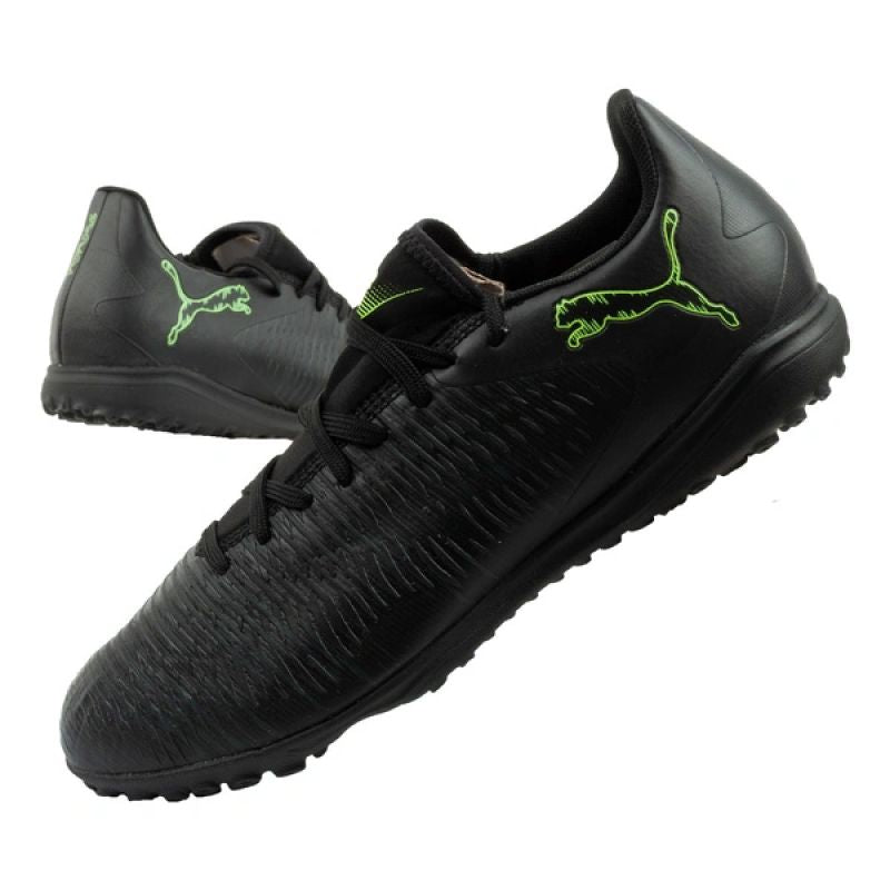 Puma men's sports shoes Future 8 Play TT turf football shoes black green Puma