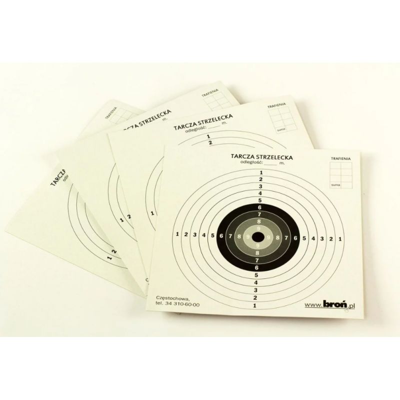 Paper discs 17x17 cm 100 pcs. Import z Action/Strzelectwo/Tarcze strzeleckie Your Sports Performance