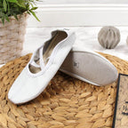 Leather ballet shoes with white elastic bands Jr Nazo Footwear/Lifestyle Your Sports Performance
