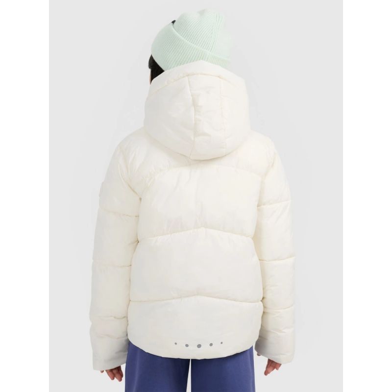 Girls' down jacket with synthetic filling 4F 4FJRAW25TDJAF0825-10S *Kategoria tymczasowa Your Sports Performance