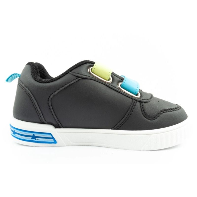 Leomil Sonic children's sports shoes, lightweight sneakers with Velcro, black Leomil