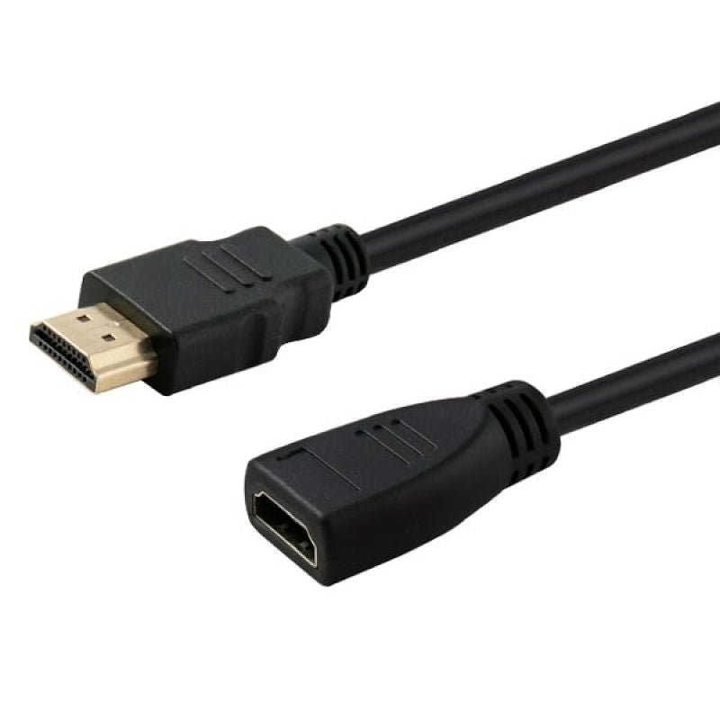 SAVIO CL-132 extension cable with shutter (HDMI F - HDMI M; 1m; black) Kable i adaptery/Kable HDMI Your Sports Performance