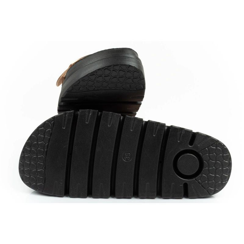 Lee Cooper shoes women's slippers gold comfortable platform fashionable Lee Cooper