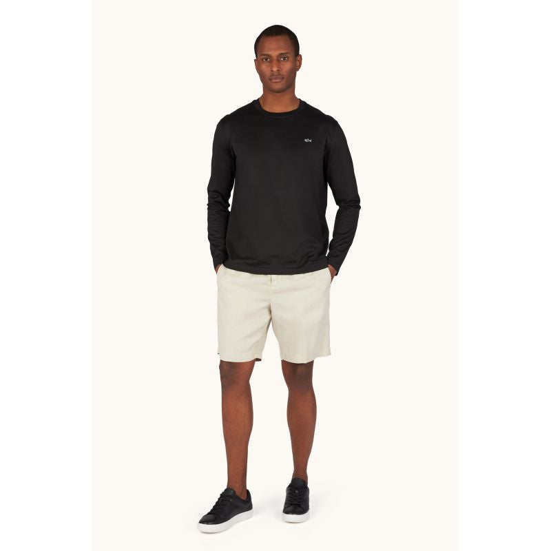 Paul&Shark Men's Cotton T-shirt Black 99311006-11 - Classic Cut, Logo