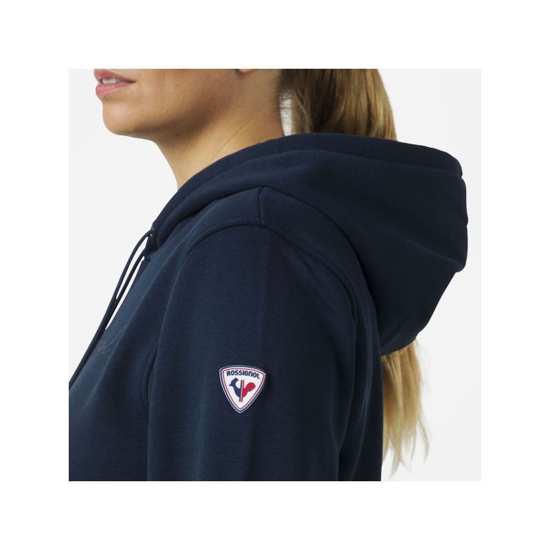 Rossignol W LOGO SWEAT HOOD FL navy blue Rossignol
