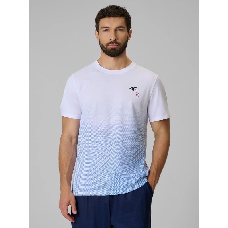 Men's regular printed T-shirt 4F 4FRSS26TTSHM4040-33A