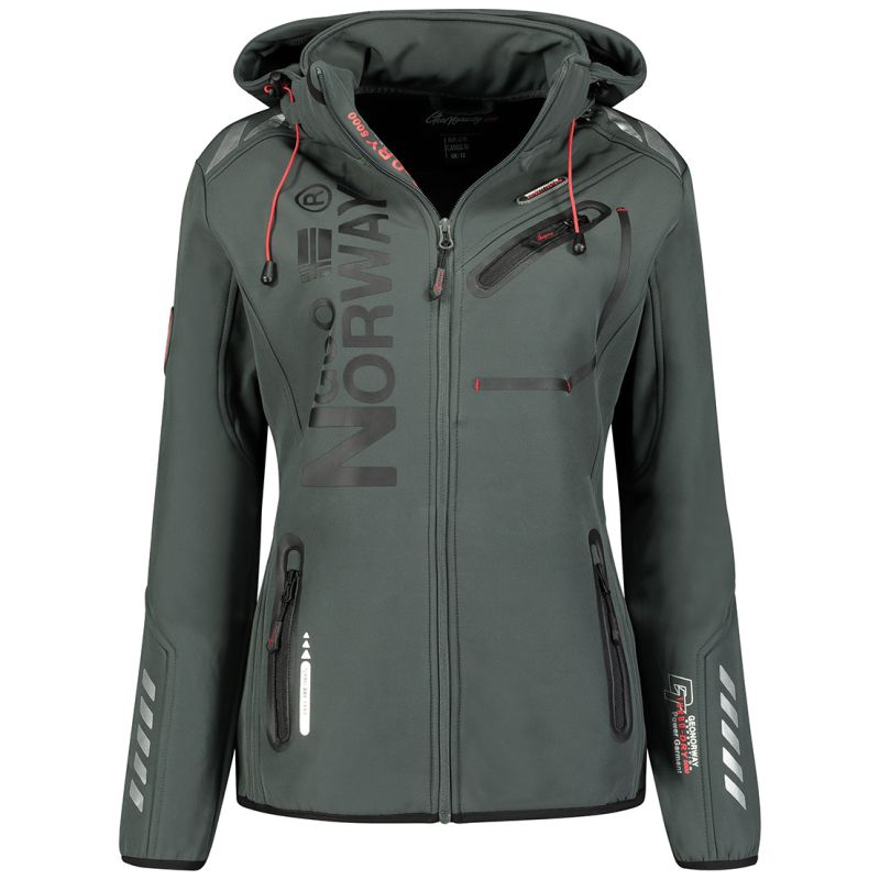 Geographical Norway softshell jacket (WU8088F/GN D.GREY/BLACK) In preparation Your Sports Performance