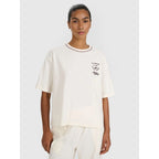 Women's oversize printed T-shirt 4F 4FRSS25TTSHF2979-11S *Kategoria tymczasowa Your Sports Performance