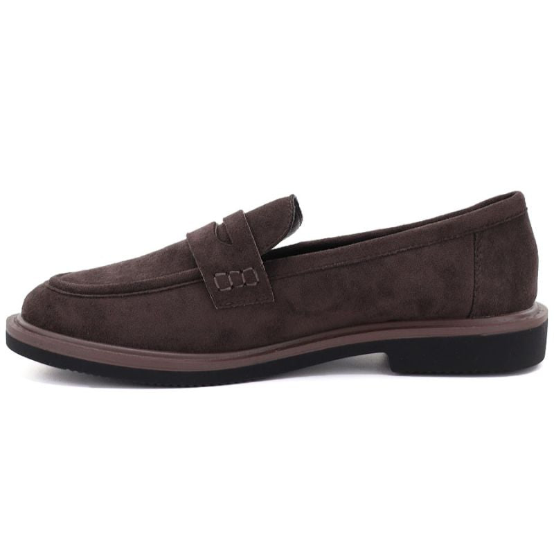 Women's suede lords shoes brown Vinceza 62335